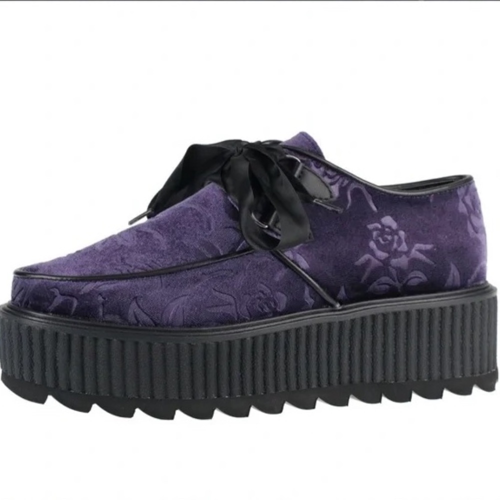 Killstar Violet Rose Creepers Sz6